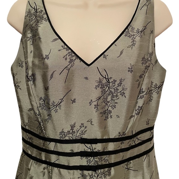 Vintage Positive Attitude Women’s Floral Dress Midi Fit and Flare Size 10 Lined - Picture 4 of 11